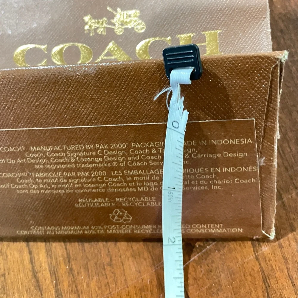 Coach Brown Mini Shopping Gift Bag